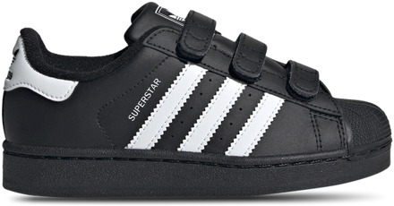 adidas Superstar Peuterschoenen - Zwart - Maat 30.5 - Leer Black