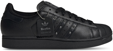 adidas Superstar Sneakers Dames - Zwart - Maat 38 - Leer Black