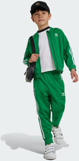 adidas Superstar Trainingspakken Peuter - Groen - Maat 123 - 128 CM - Katoen Canvas Green