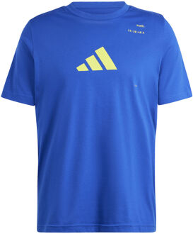 adidas T-shirt Heren blauw - S