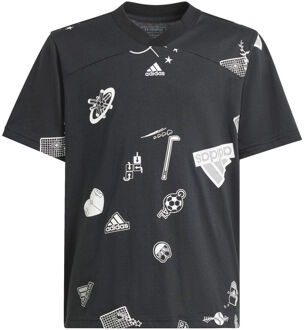 adidas T-shirt Jongens zwart - 128,140,176
