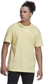 adidas T-Shirt, Klassieke Stijl Adidas , Yellow , Heren - Xl,M