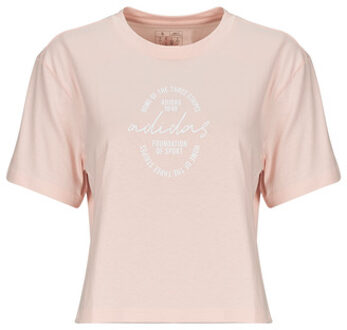 adidas T-shirt Korte Mouw adidas Brand Love Signature Graphic T-Shirt" Roze - S, M, L, XS