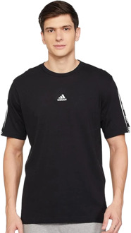 Adidas tape shirt zwart heren heren