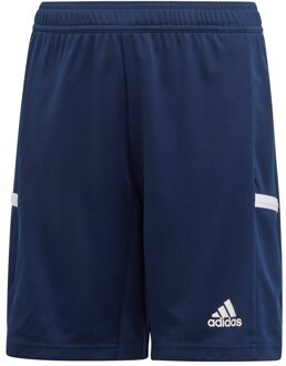 adidas Team 19 Short Junior Sportbroek - Maat 140  - Unisex - blauw/wit