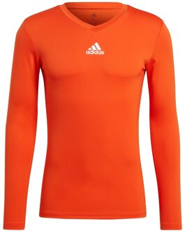 adidas Team Base Tee  - Oranje - Heren - maat  S