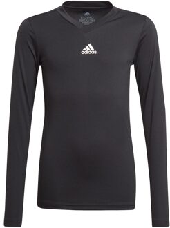 adidas Team Base Tee Youth - Zwart - Kinderen - maat  140