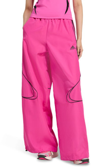 adidas Teamgeist Adicolor Oversized Track Pant Broeken Dames - Roze - Maat 34 - Poly Mesh Pink