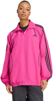 adidas Teamgeist Adicolor Oversized Track Top Trainingspakken Dames - Roze - Maat 38 - Poly Mesh Pink