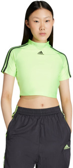adidas Teamgeist Adicolor T-shirts Dames - Groen - Maat 36 - Poly Mesh Green