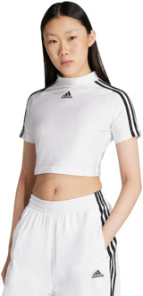 adidas Teamgeist Adicolor T-shirts Dames - Wit - Maat 44 - Poly Mesh White