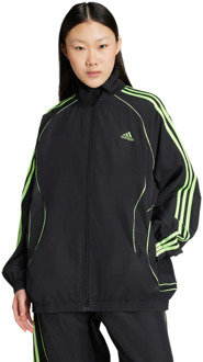 adidas Teamgeist Adicolor Trainingspakken Dames - Zwart - Maat 32 - Poly Mesh Black