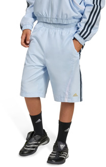 adidas Teamgeist Korte Broeken Kinder - Blauw - Maat 123 - 129 CM - Poly Woven Blue