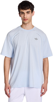 adidas Tech Essentials T-shirts Heren - Blauw - Maat L - Poly Jersey Blue