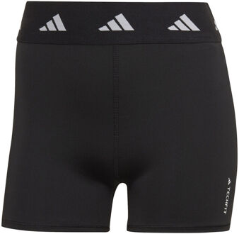 adidas Tech-Fit 3in Short Voor Tennisballen Dames zwart - XL