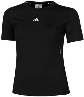 adidas Tech-Fit Train T-shirt Dames zwart - M