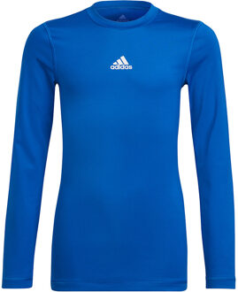 adidas – Techfit Long Sleeve Tee Youth - Blauw Ondershirt - 128