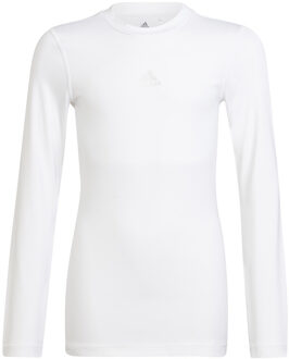 adidas Techfit Long Sleeve Tee Youth - Wit Compressieshirt - 140