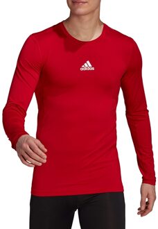 adidas Techfit Long Sleeve Top  - Compressieshirt Rood - M