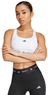 adidas TechFit Medium Support Sport-bh wit - L