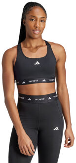 adidas TechFit Medium Support Sport-bh zwart