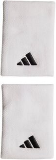 adidas Tennis Polsbanden Large (2-pack) wit - zwart - limegroen - 1-SIZE