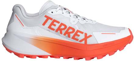 adidas Terrex Agravic 3 Trailschoen Heren-Wit,Oranje - 47 1/3