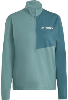 adidas Terrex MT Half-Zip Hardloopshirt Dames-Donkergroen,Groen - S,M,XL