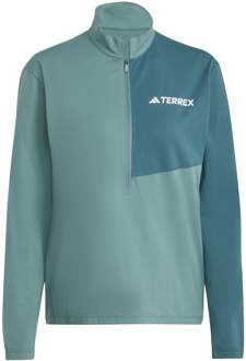 adidas Terrex MT Half-Zip Hardloopshirt Dames-Donkergroen,Groen - XS,S,M,L,XL