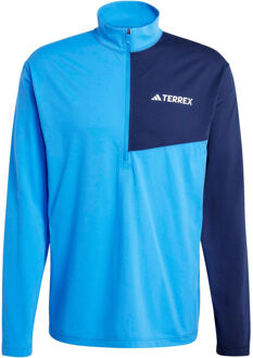adidas Terrex MT Half-Zip  Hardloopshirt Heren-blauw - S,M,L,XL,XXL
