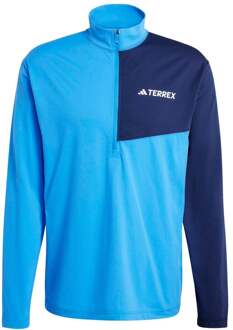 adidas Terrex MT Half-Zip  Hardloopshirt Heren-blauw - XL