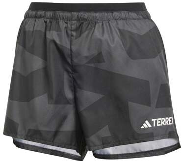 adidas Terrex MT Light 3in Hardloopshorts Dames-Zwart,Grijs - S