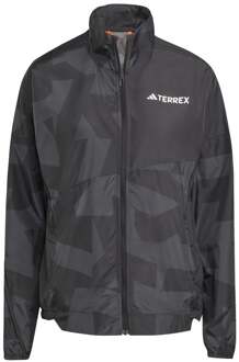 adidas Terrex MT Wind Hardloopjas Dames-Zwart,Grijs - S,M,L,XL