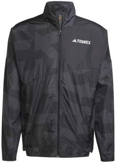adidas Terrex MT Wind Hardloopjas Heren-Zwart - S