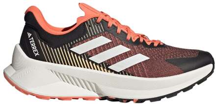 adidas Terrex Soulstride Flow Trailschoen Dames-Zwart,Wit - 40