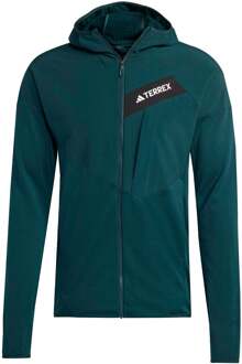 adidas Terrex TRK ClimaWarm Fleece Hardloopjas Heren-Groen - S,M,L,XL,XXL