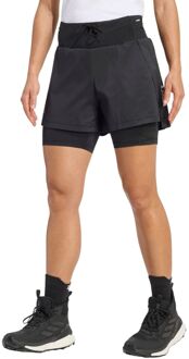adidas Terrex Xploric 2-in-1 Wandelshort Dames XL/42 Zwart