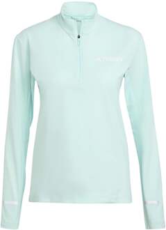 adidas Terrex XPR Half-Zip Hardloopshirt Dames-Turkoois - XS,S,M,L,XL