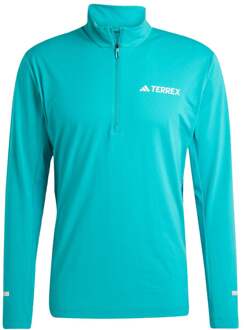 adidas Terrex XPR Half-Zip Hardloopshirt Heren-Groen - L