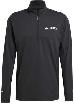 adidas Terrex XPR Half-Zip Hardloopshirt Heren-Zwart - XL