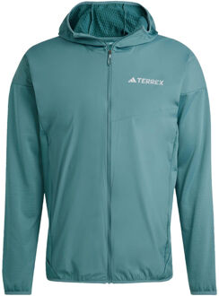 adidas Terrex XPR Wind Fleece Hardloopjas Heren-Donkergroen - S
