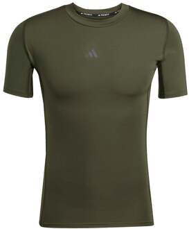 adidas TF T-shirt Heren-donkergroen - S