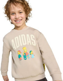adidas The Simpsons Jogger Trainingspakken Peuter - Beige - Maat 99 - 104 CM - Katoen Jersey