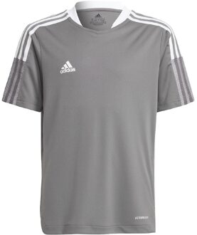 adidas Tiro 21 Sportshirt - Maat 128  - Unisex - Grijs/Wit