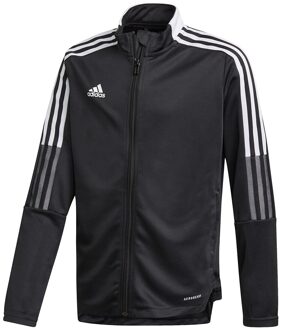 adidas Tiro 21 Track Jacket Youth - Zwart - Kinderen - maat  128