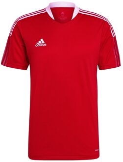 adidas Tiro 21 Training Jersey - Voetbalshirt Rood - S