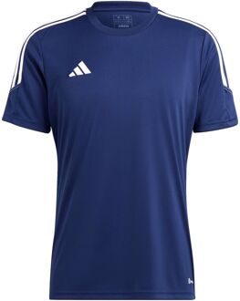 adidas tiro 23 voetbalshirt blauw heren heren - S