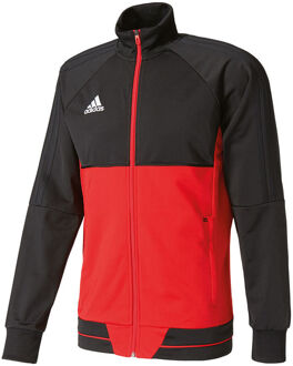 adidas Tiro17 Trainingsjas - Maat L - Mannen - rood/zwart