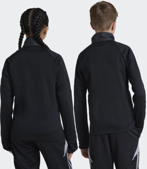 adidas tiro24 wintopy t-shirt voetbal train lm jonge - - maat 176 Zwart