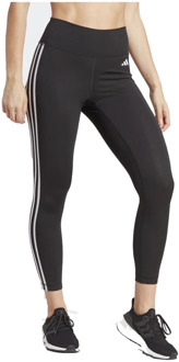 adidas Train essentials 3-stripes high-waisted 7/8 legging Zwart - XL